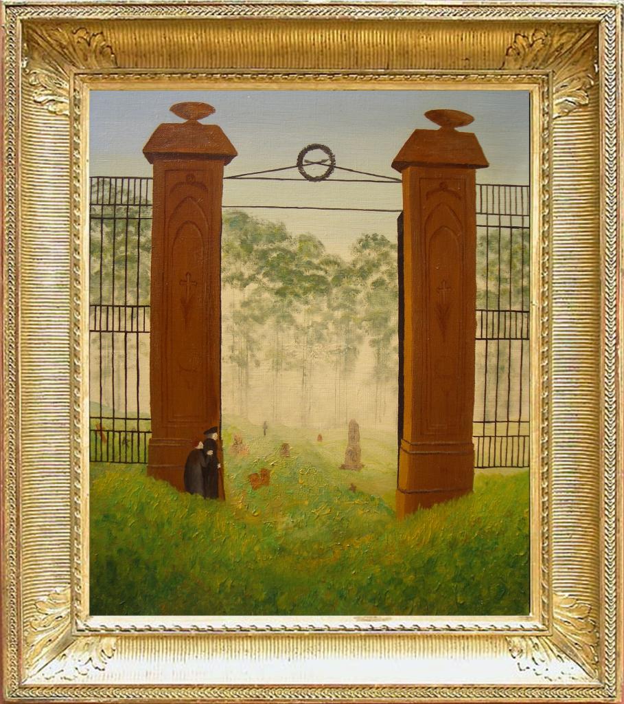 l'entrée du cimetière C.D. FRIEDRICH